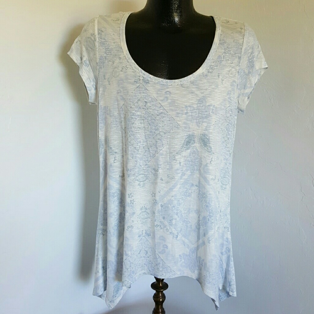 Max jeans top tunic rayon spandex tee women size L